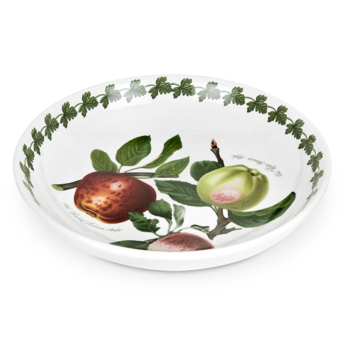 Portmeirion Pomona Salata Servisi Yuvarlak Yayvan  Çanak 33 cm (Elma desenli)