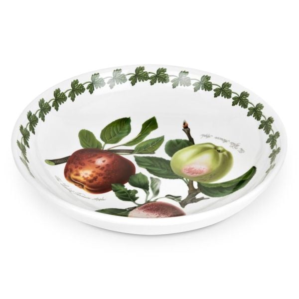 Portmeirion Pomona Salata Servisi Yuvarlak Yayvan  Çanak 33 cm (Elma desenli)