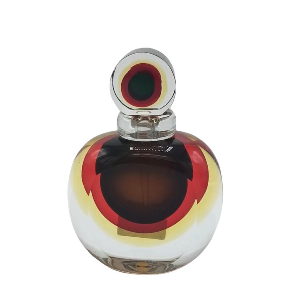 MURANO PARFÜM ŞİŞESİ KIRMIZI BORDO SARI 17CM