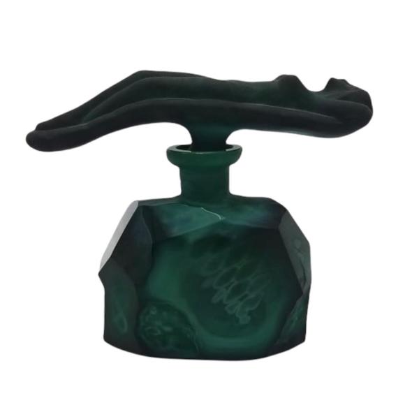 SCHUBERT KRİSTAL PARFÜM ŞİŞESİ UYUYAN KIZ YEŞİL