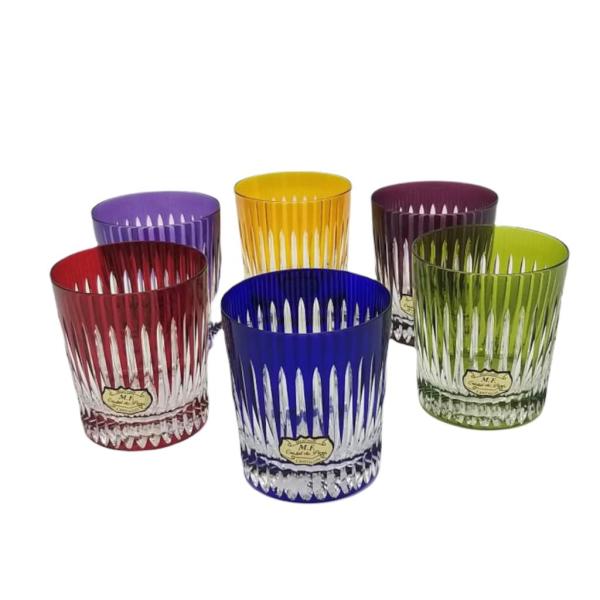 CRISTAL DE PARIS VİSKİ BARDAĞI 6 RENK-12588/20
