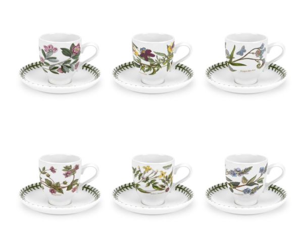 Portmeirion Botanic Garden Türk Kahve Fincanı 6 lı Set (Uzun)