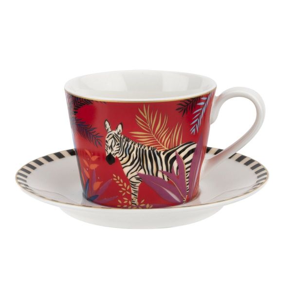 Sara Miller London Portmeirion Tahiti Zebra Çay Fincanı 200 ml