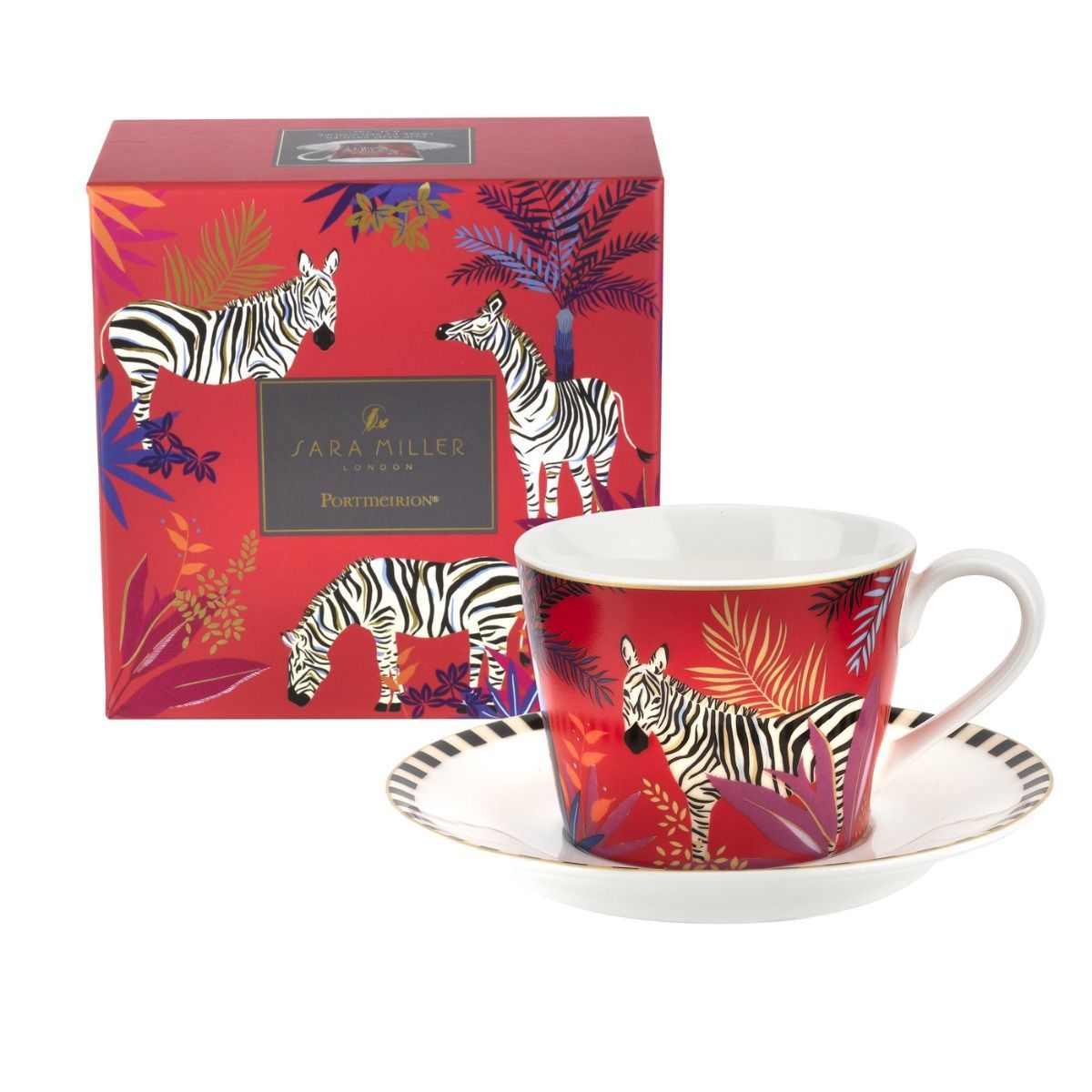 Sara Miller London Portmeirion Tahiti Zebra Çay Fincanı 200 ml