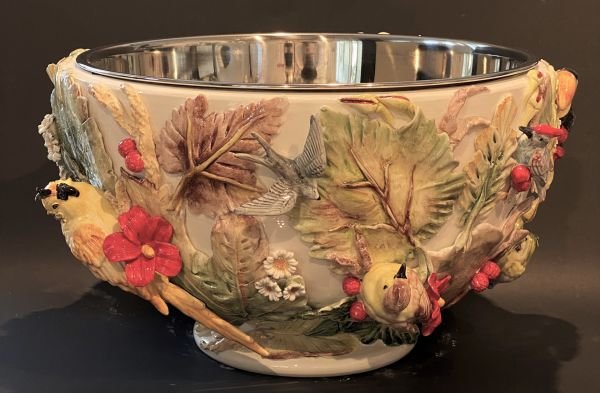 I BORBONE-EL İŞİ PANÇ KABI (İÇİ PASLANMAZ ÇELİK) WHITE PUNCH CUP FOR CHAMPAGNE TROPICAL