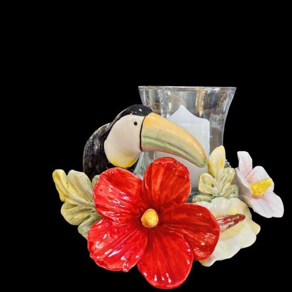 I BORBONE-EL İŞİ KAPODİMONTE TUKAN KUŞLU ŞAMDAN