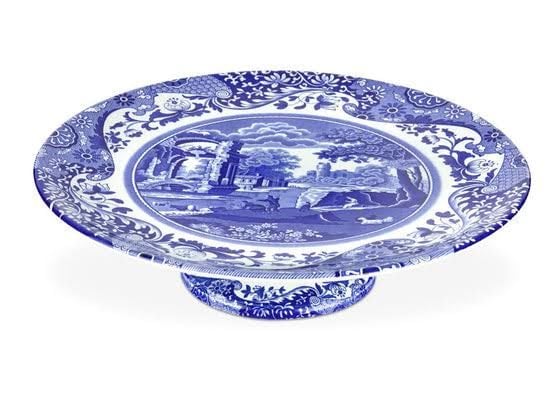 Spode Blue Italian Ayaklı Kek Servisi 27 cm
