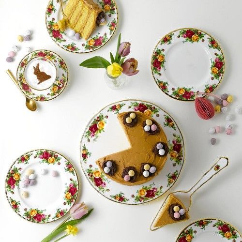 ROYAL ALBERT/ OLD COUNTRY ROSES/ 6 KİŞİLİK 24 PARÇA YEMEK TAKIMI