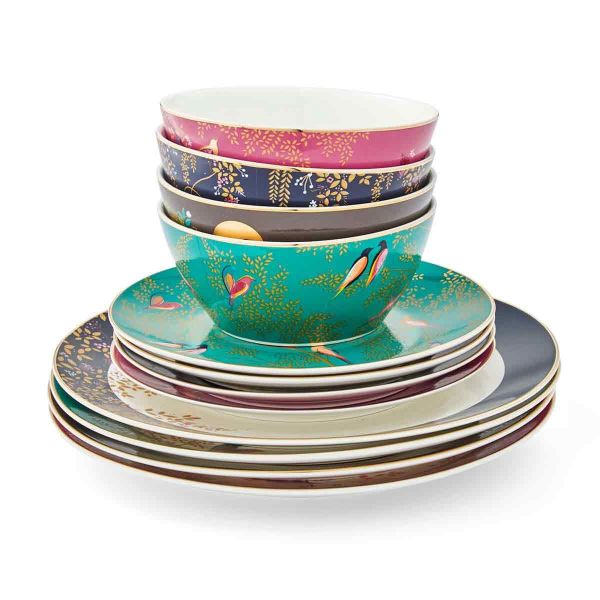 SARA MILLER LONDON PORTMEIRION CHELSEA 4 KİŞİLİK 12 PARÇA YEMEK TAKIMI