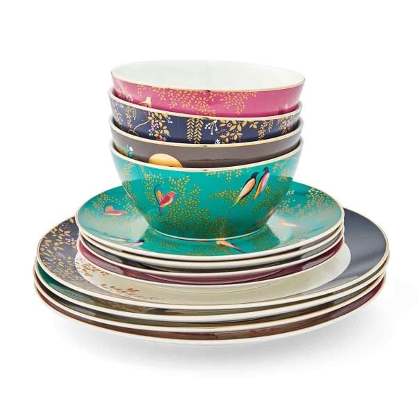 Sara Miller London Portmeirion Chelsea Yemek Takımı 4 Kişilik 12 Parça