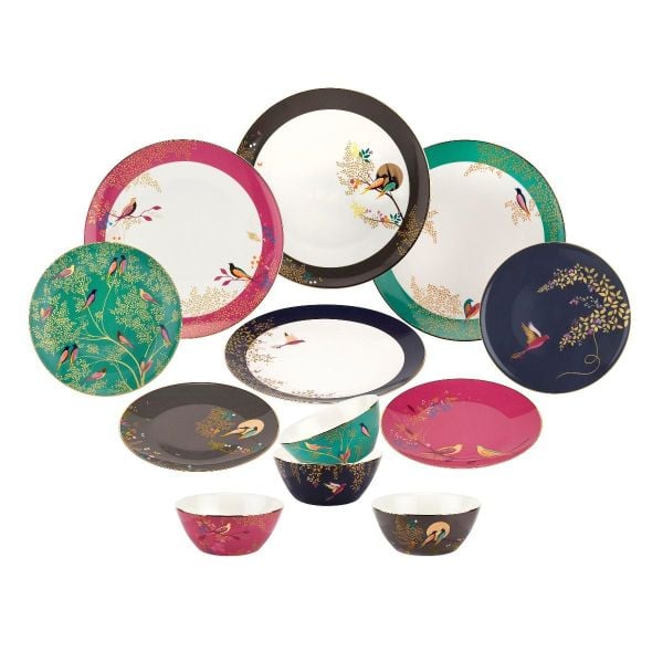 Sara Miller London Portmeirion Chelsea Yemek Takımı 4 Kişilik 12 Parça