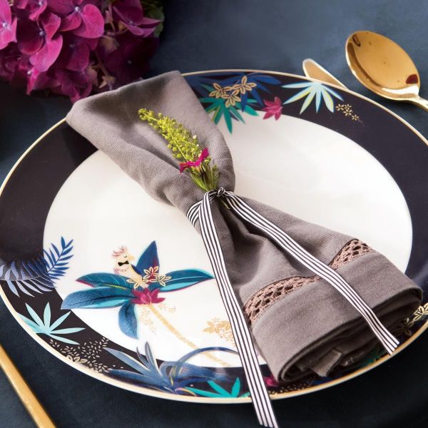 Sara Miller London Portmeirion Tahiti Düz Yemek Tabağı 27 cm 4’lü