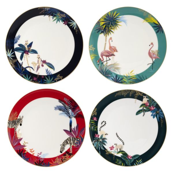 Sara Miller London Portmeirion Tahiti Düz Yemek Tabağı 27 cm 4’lü