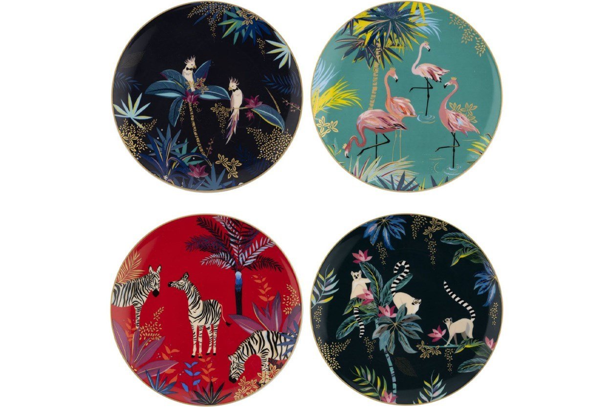 Sara Miller London Portmeirion Tahiti Pasta Tabağı 20 cm 4’lü