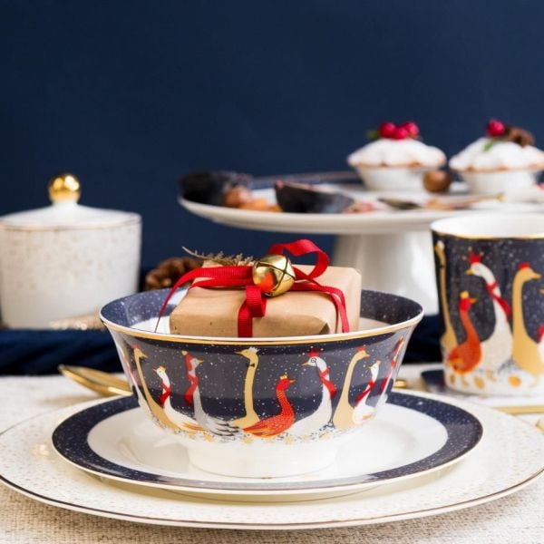 SARA MILLER LONDON PORTMEIRION GEESE AYAKLI KEK SERVİS