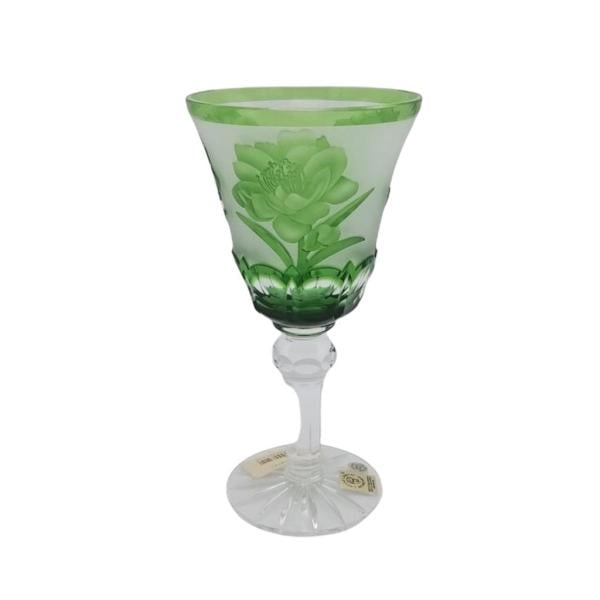CAESAR KRİSTAL KADEH 6 RENKLİ GÜL DESENLİ