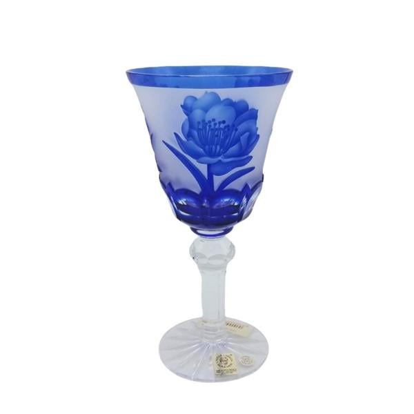 CAESAR KRİSTAL KADEH 6 RENKLİ GÜL DESENLİ