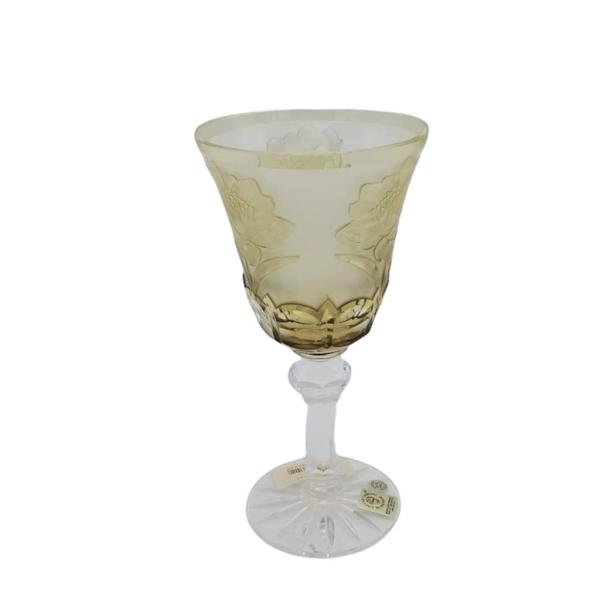 CAESAR KRİSTAL KADEH 6 RENK GÜL DESENLİ
