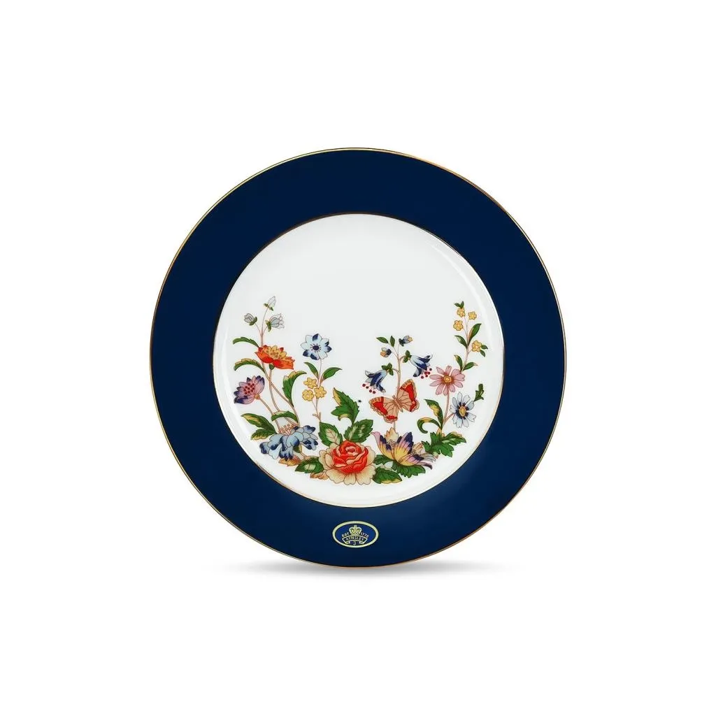 Aynsley Glaze Cottage Garden  Pasta Tabağı Mavi
