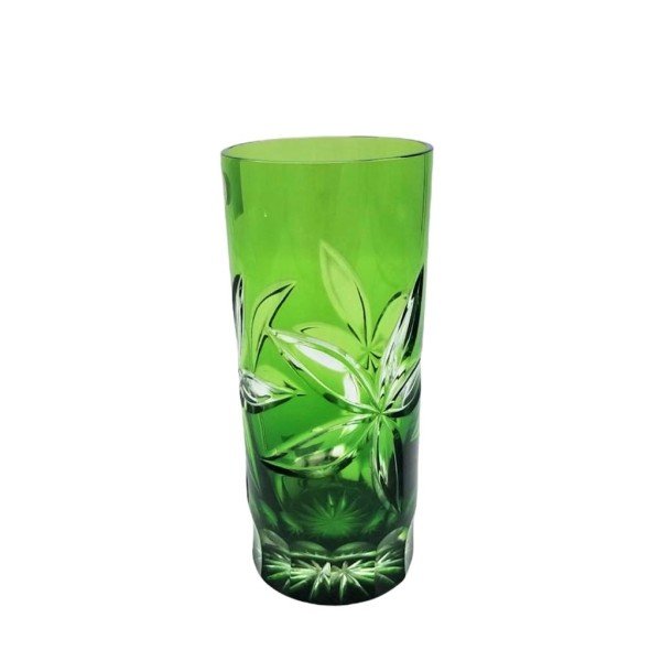 CAESAR KRİSTAL BARDAK ÇİÇEK DESENLİ YEŞİL 6 LI SET