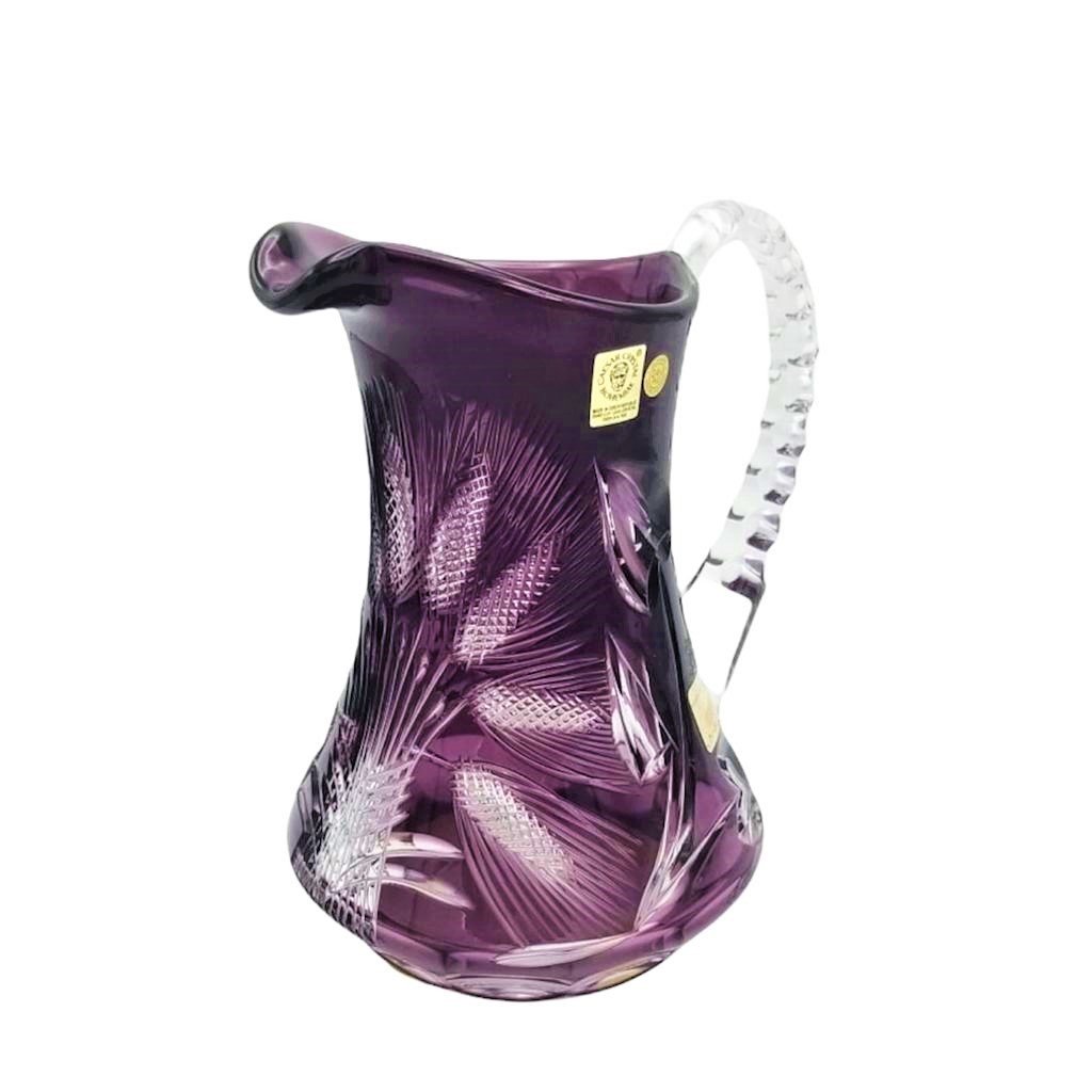 CAESAR KRİSTAL SÜRAHİ AMETİST BUĞDAY DESENLİ