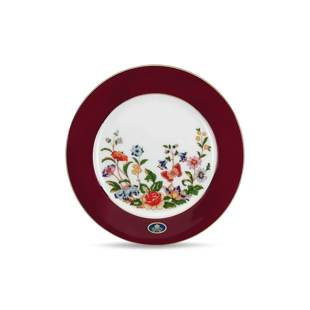 Aynsley Glaze Cottage Garden Pasta Tabağı Kırmızı