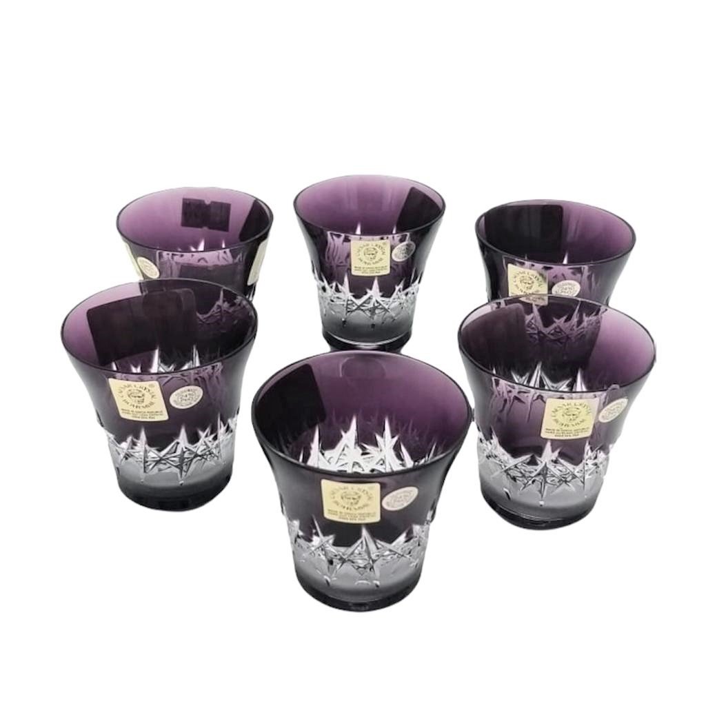 CAESAR KRİSTAL LİKÖR BARDAĞI SETİ AMETİST  6 LI