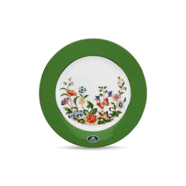Aynsley Glaze Cottage Garden Tatlı Tabağı Yeşil