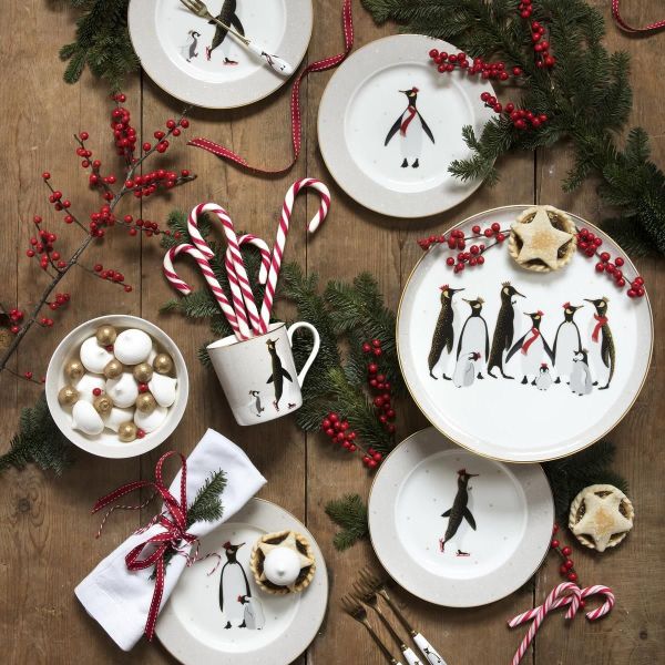 SARA MILLER LONDON PORTMEIRION MELAMİN TEPSİ PENGUEN