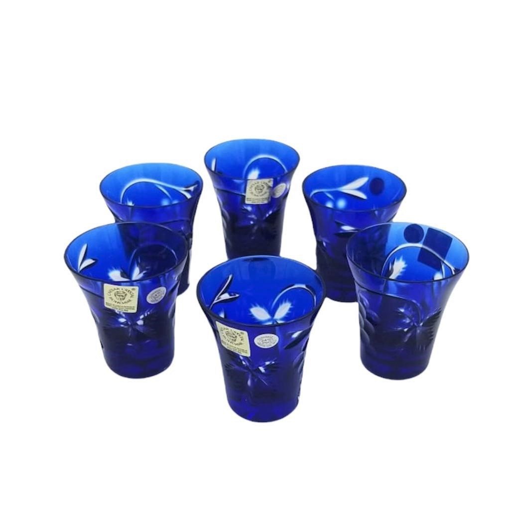 CAESAR KRİSTAL LİKÖR BARDAĞI LACİVERT 6 LI