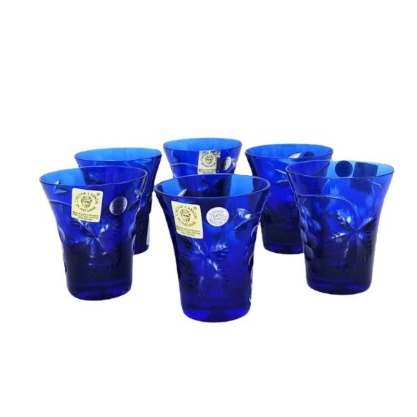 CAESAR KRİSTAL LİKÖR BARDAĞI LACİVERT 6 LI
