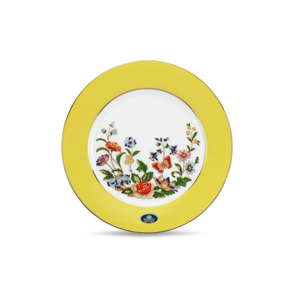 Aynsley Glaze Cottage Garden Tatlı Tabağı Sarı