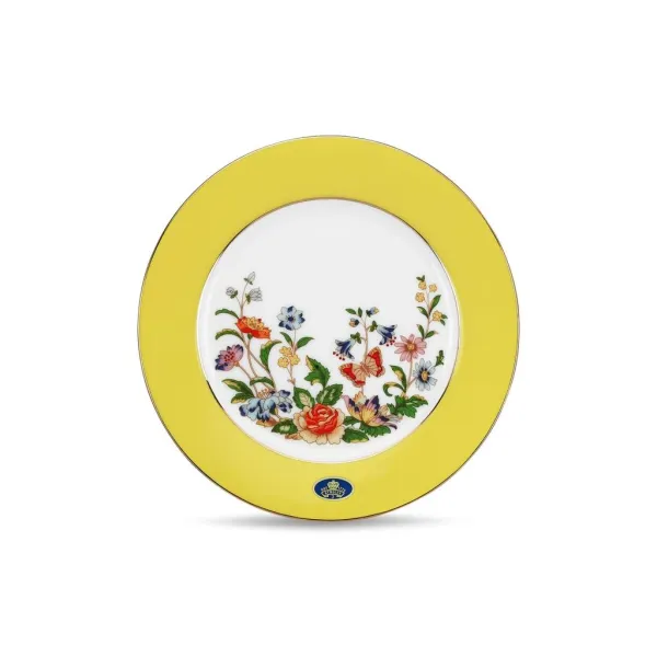 Aynsley Glaze Cottage Garden Tatlı Tabağı Sarı