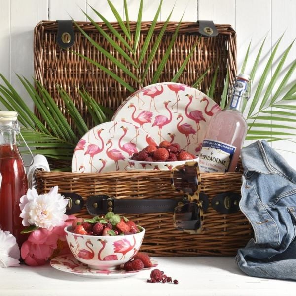 Sara Miller London Portmeirion Flamingo Melamin Tepsi 48 cm