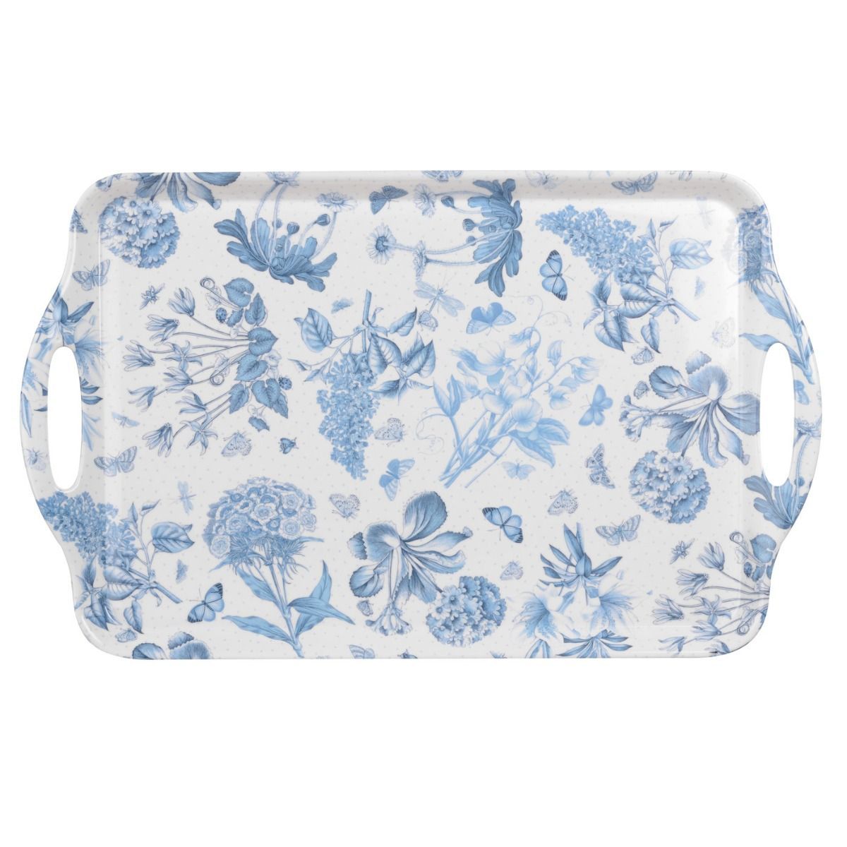 PIMPERNEL BOTANIC BLUE MELAMİN TEPSİ 48CM