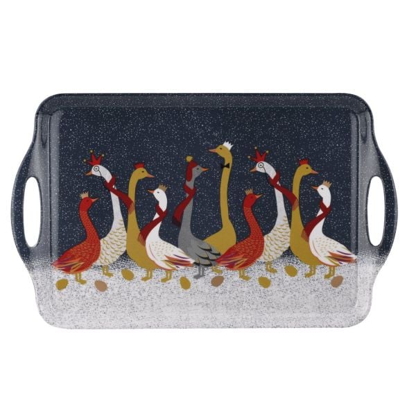 Sara Miller London Portmeirion Geese Melamin Tepsi 48 cm