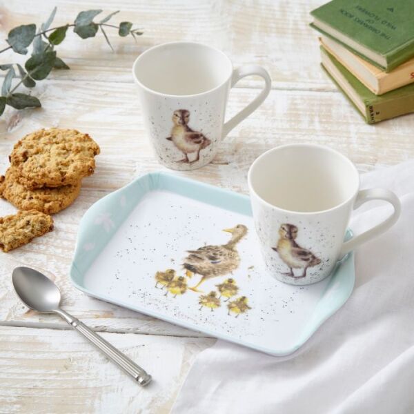 Royal Worcester Kupa & Tepsi set Lovely Mum