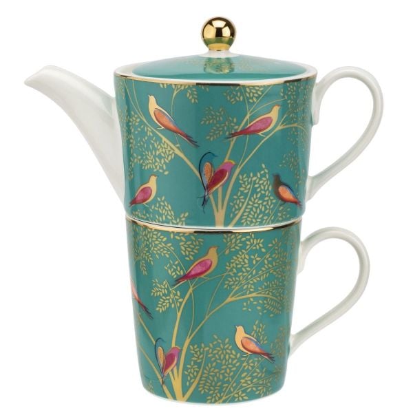 SARA MILLER LONDON PORTMEIRION CHELSEA TEK KİŞİLİK DEMLİK KUPA SETİ