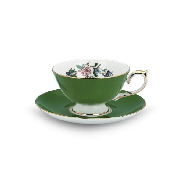 Aynsley Pembroke Çay Fincanı Glaze Athens Yeşil