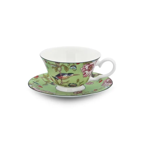 Aynsley Pembroke Windsor Çay Fincanı- Yeşil