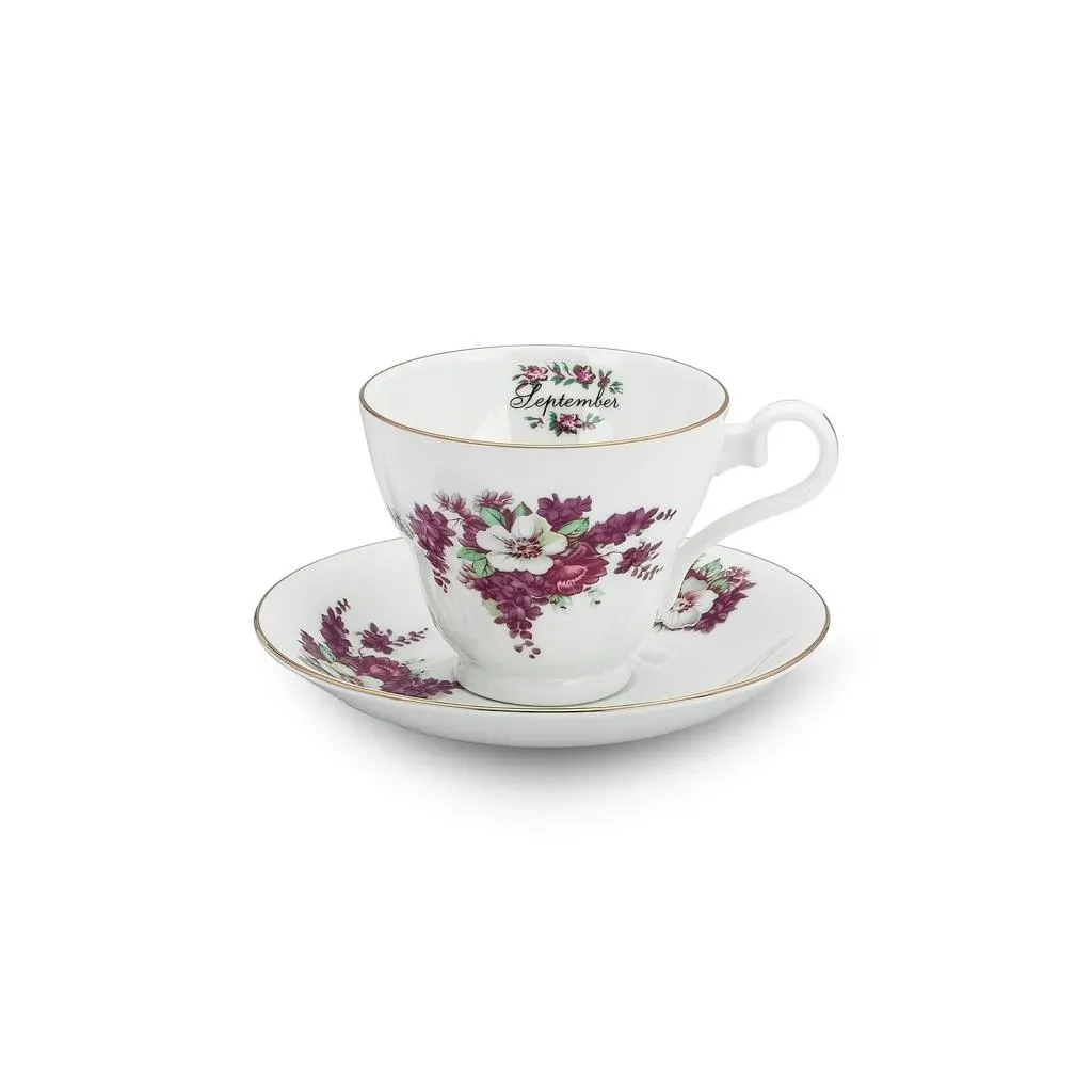 Aynsley Birth Month Flowers Çay Fincanı- Eylül Aster