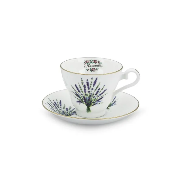 Aynsley Birth Month Flowers Çay Fincanı- Kasım-Lavender