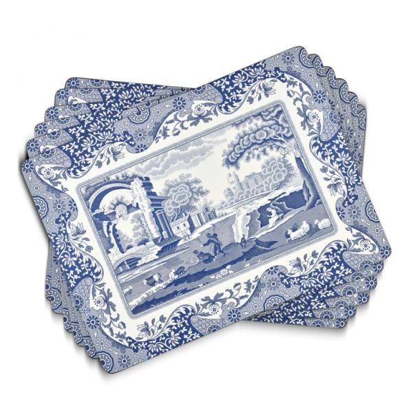 Spode Blue Italian Amerikan Servis 6’lı Set 30x23 cm( Pasta Tabağı Boyu)