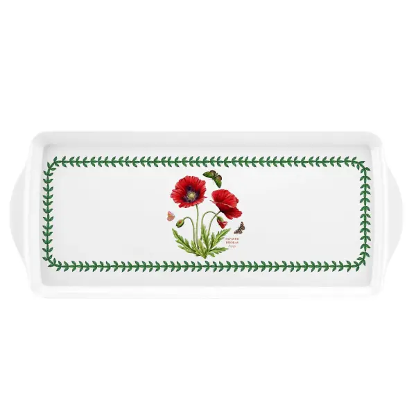 PORTMEIRION BOTANIC GARDEN MELAMİN TEPSİ GELİNCİK (37,2CM. *16 CM)