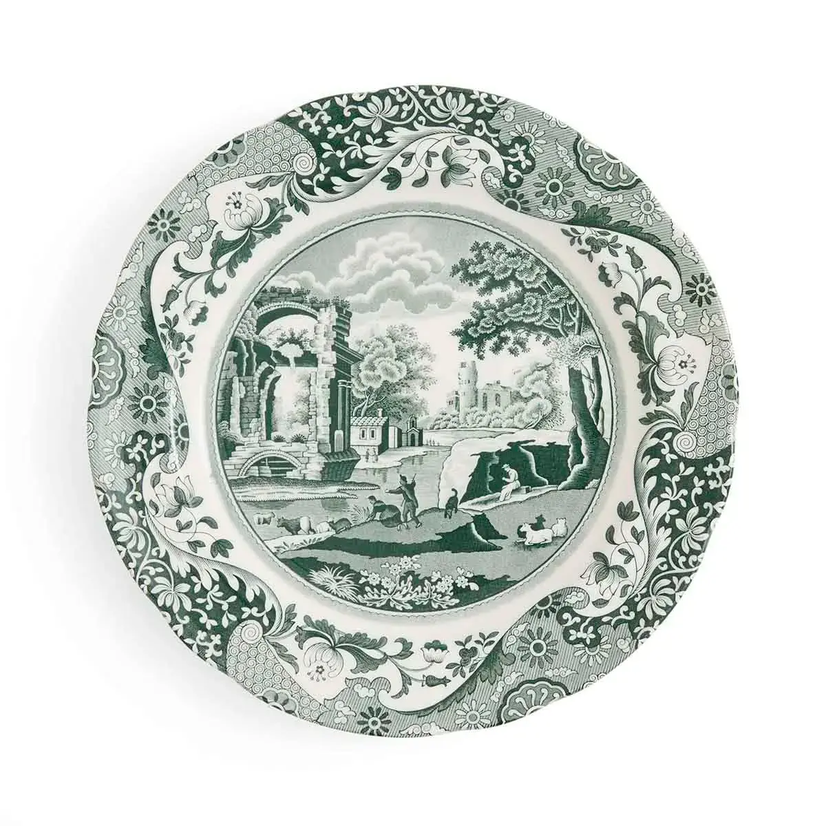 SPODE HERITAGE GREEN ITALIAN 27 CM TABAK