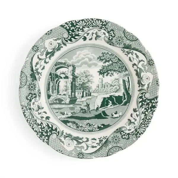 SPODE HERITAGE GREEN ITALIAN 27 CM TABAK