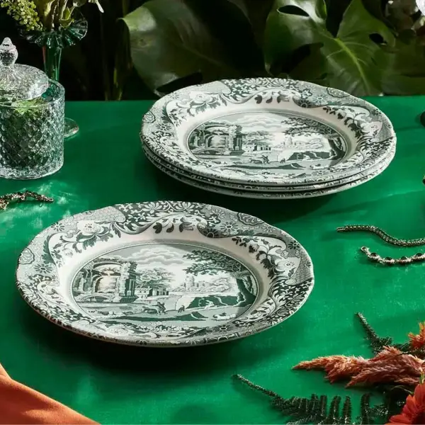 SPODE HERITAGE GREEN ITALIAN 27 CM TABAK