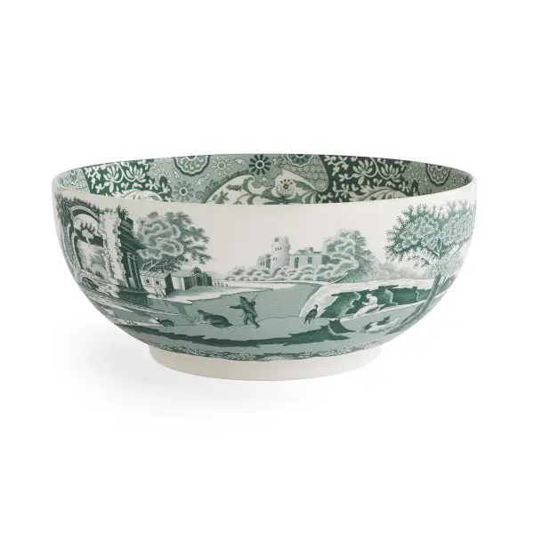 Spode Heritage Green Italian Yuvarlak Salata Servisi