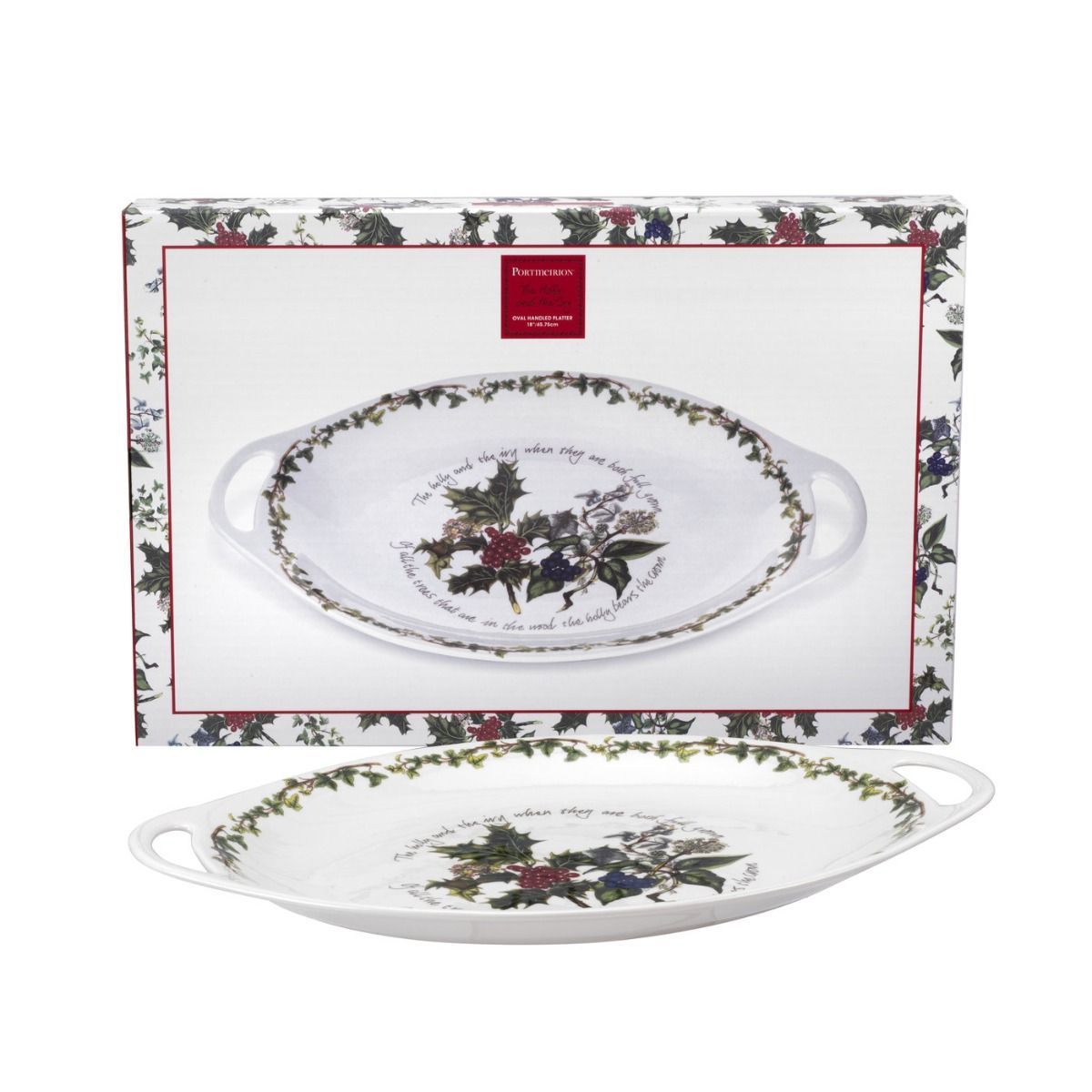 PORTMEIRION THE HOLLY AND THE IVY  OVAL SERVİS 45CM