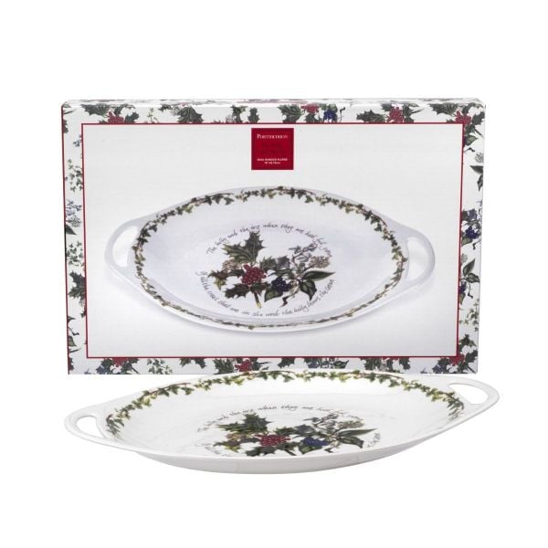 PORTMEIRION THE HOLLY AND THE IVY  OVAL SERVİS 45CM